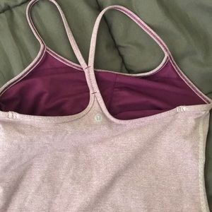 Purple lululemon Power Y tank